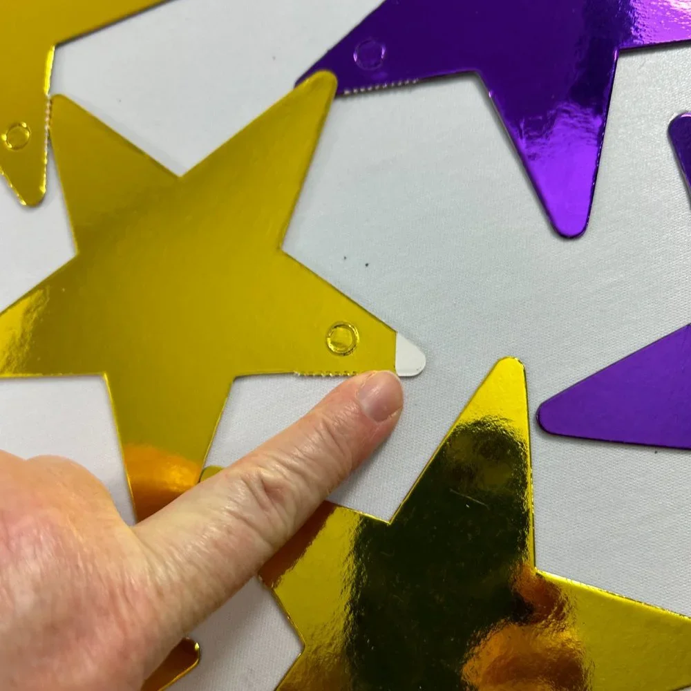 Lot Purple Gold Stars Football Party Paper Decorations Birthday Graduation